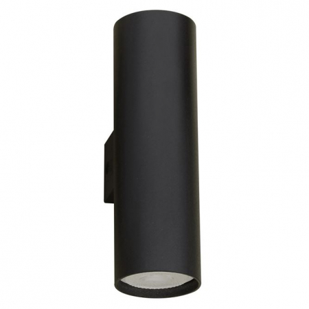 Aplice LED - Aplica perete cilindrica nearga/alba Dugal, din metal, bidirectionala, IP54, 9450882 - Novaluce