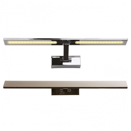 Aplice LED - Aplica perete crom liniala iluminare LED Nikia 60x15x5 cm, metal, W0111 - Maxlight