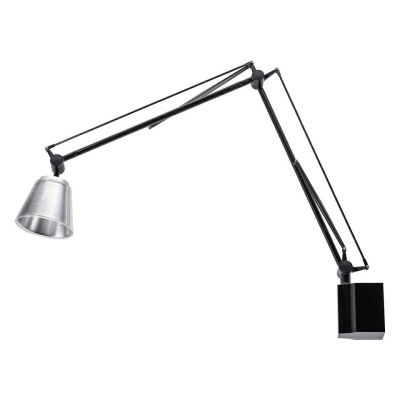 Aplica perete cu brat mobil Robo alba/neagra, iluminare LED, design industrial, 720W.WHITE - King [5]