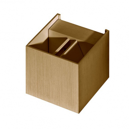Panouri tapitate pentru pat sau pereti - Aplica perete cub cu deschidere reglabila Arden 10x10 cm, design minimalist, metal, AZ 0952 - Azzardo