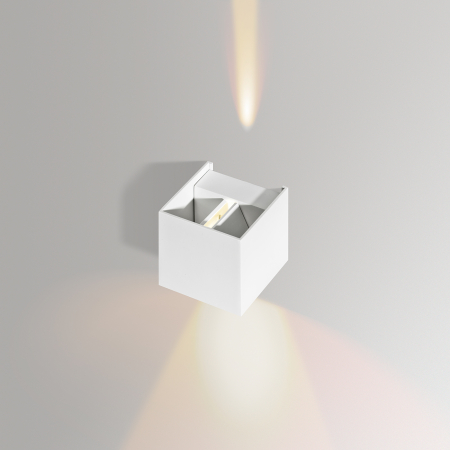 Aplica perete cub cu deschidere reglabila Arden 10x10 cm, design minimalist, metal, AZ 0952 - Azzardo [5]