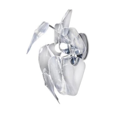 Aplice LED - Aplica perete de lux transparenta Mellony, 30x50 cm, acril, detalii metal, AZ 0979 - Azzardo