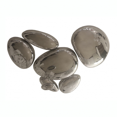 Plafoniere LED - Aplica perete design Rock Mirror in forma de pietre cromate, XCC6740-6/C7005/6 - King