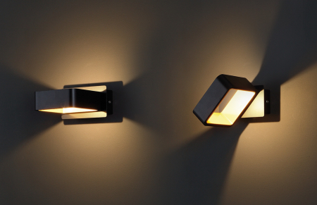 Aplica perete dreptunghiulara alba/neagra iluminare LED Staja 12x14,5x7 cm metal, W0168 - Maxlight [5]
