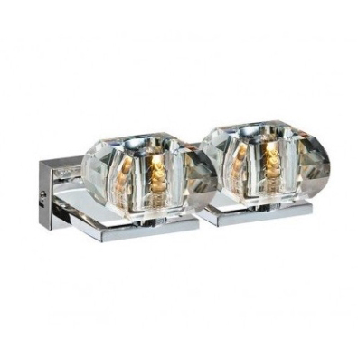 Aplice LED - Aplica perete Felix 2 metal crom/acril, design modern, 2 becuri, AZ 0491 - Azzardo
