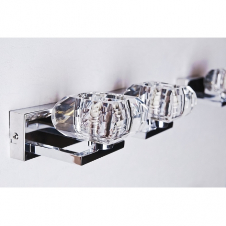 Aplica perete Felix 2 metal crom/acril, design modern, 2 becuri, AZ 0491 - Azzardo [1]