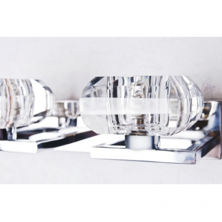 Aplica perete Felix 2 metal crom/acril, design modern, 2 becuri, AZ 0491 - Azzardo [2]