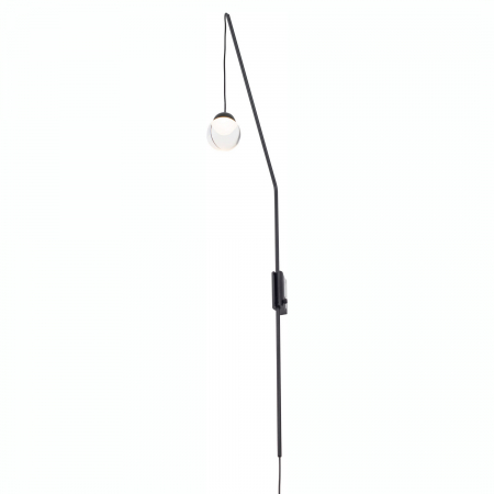 Aplice LED - Aplica perete LED 30x90 cm stil minimalist Hafsa cu glob suspendat, W0269 - Maxlight
