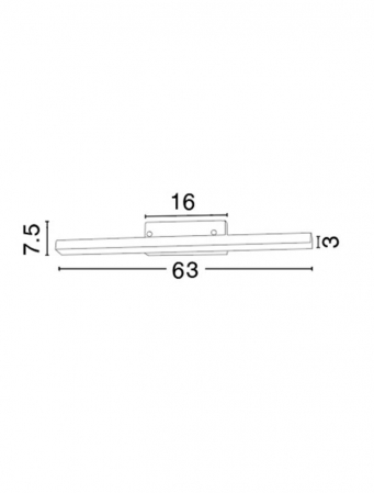 Aplica perete LED baie crom liniara Fanzi, 49/63 cm, din metal, IP44, 787003 - Novaluce [6]