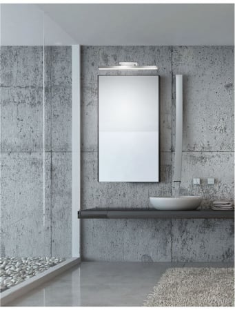 Aplica perete LED baie crom liniara Fanzi, 49/63 cm, din metal, IP44, 787003 - Novaluce [1]
