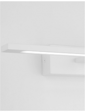 Aplica perete LED baie neagra/alba liniara Gita, 41,5/62 cm, din metal, IP44, 9053122 - Novaluce [14]