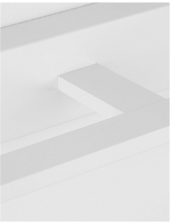 Aplica perete LED baie neagra/alba liniara Gita, 41,5/62 cm, din metal, IP44, 9053122 - Novaluce [15]