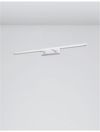 Aplica perete LED baie neagra/alba liniara Simira, din metal, IP44, 9053302 - Novaluce [1]