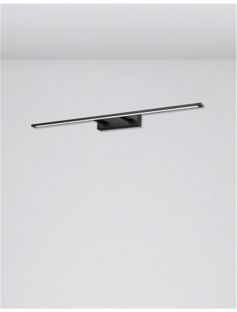 Aplica perete LED baie neagra/alba liniara Simira, din metal, IP44, 9053302 - Novaluce [8]