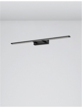 Aplica perete LED baie neagra/alba liniara Simira, din metal, IP44, 9053302 - Novaluce [7]