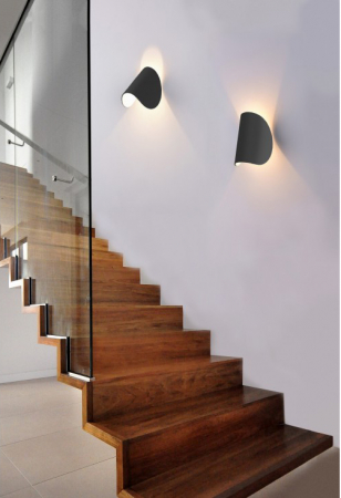 Aplica perete LED Ishan alba/neagra, design modern, rezistenta la apa, AZ 2798 - Azzardo [4]