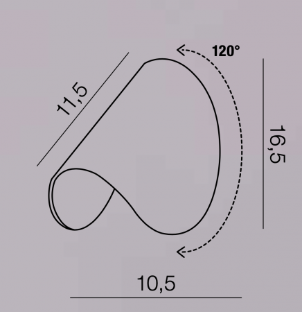 Aplica perete LED Ishan alba/neagra, design modern, rezistenta la apa, AZ 2798 - Azzardo [5]