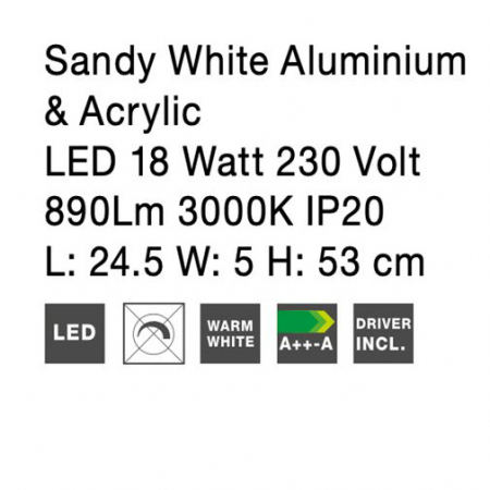 Aplica perete LED modernă neagra/alba Doran, din metal, 9100202 - Novaluce [16]