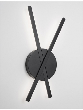 Aplica perete LED modernă neagra/alba Doran, din metal, 9100202 - Novaluce [3]