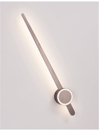 Aplica perete LED moderna cafenie Darga, aspect aratator ceas ajustabil, 80/100 cm, 9190718 - Novaluce [12]