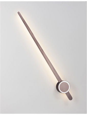 Aplica perete LED moderna cafenie Darga, aspect aratator ceas ajustabil, 80/100 cm, 9190718 - Novaluce [3]