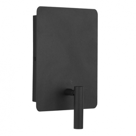 Aplice LED - Aplica perete LED neagra/alba Lazar, cu cititor ajustabil, din metal, cu port USB, 9018502 - Novaluce