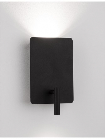 Aplica perete LED neagra/alba Lazar, cu cititor ajustabil, din metal, cu port USB, 9018501 - Novaluce [11]