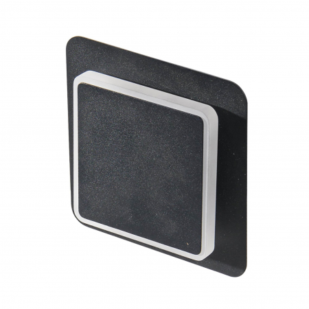 Aplice LED - Aplica perete LED patrata neagra/alba Greta 17x17 cm, design modern, AZ 3358 - Azzardo
