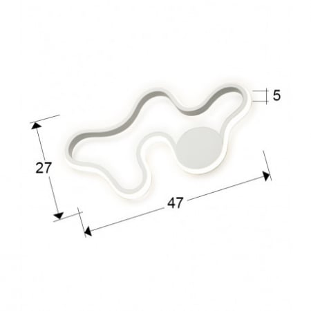 Aplica perete LED premium alba Twin din metal, design modern, 723955 - Schuller [1]