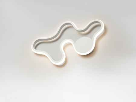 Aplica perete LED premium alba Twin din metal, design modern, 723955 - Schuller [4]