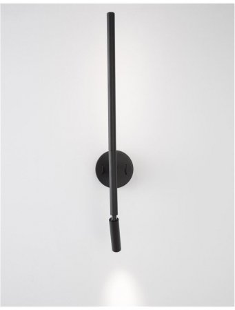 Aplica perete LED premium neagra/alba Stick rotativa, din metal, 55 cm, cu cititor, 9182811 - Novaluce [11]