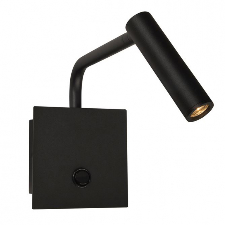 Promotii - Aplica perete LED premium neagra Rinos, din metal, 10x23 cm, ajustabila, 7140181 - Novaluce