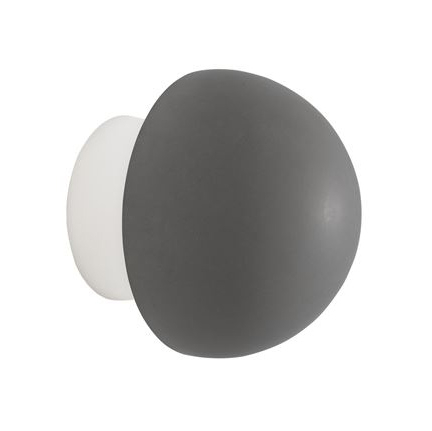 Aplice LED - Aplica perete LED rotunda gri/alba beton Chiro Ø 11 cm, 9831051 - Novaluce
