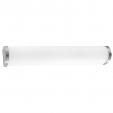 Promotii - Aplica perete liniara baie alba Cali, 33/50 cm, din sticla, baza metal, IP44, 602201 - Novaluce
