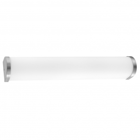 Promotii - Aplica perete liniara baie alba Cali, 33/50 cm, din sticla, baza metal, IP44, 602202 - Novaluce