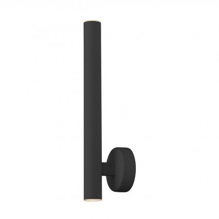 Aplica perete neagra LED stil minimalist LOYA 33 cm, forma tub, 003064-019211 - Zumaline