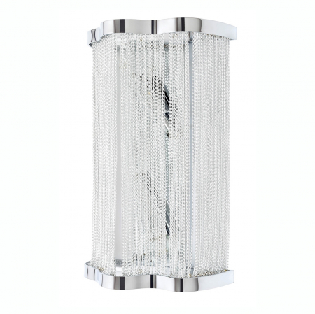 Aplice LED - Aplica perete lux Anez 38x21,5 cm, design modern exclusivist, lanturi aluminiu/otel, 1080W - King