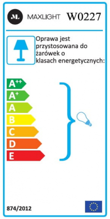 Aplica perete lux aurie cu cristale Laibah 33x54 cm, W0227 - Maxlight [4]