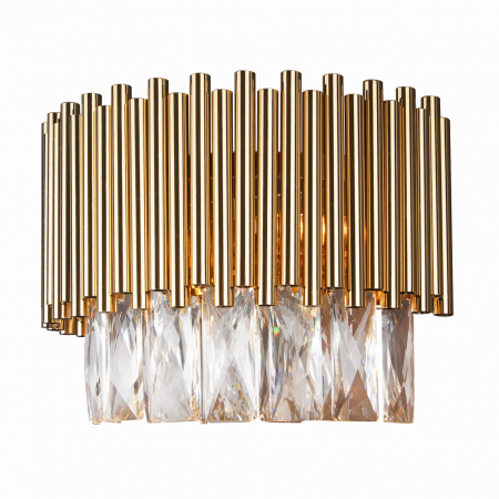 Promotii - Aplica perete lux aurie Embla 24,5x16x18 cm metal/sticla, W0250 - Maxlight