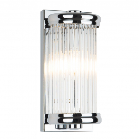 Aplice LED - Aplica perete lux crom/aurie Aleta 13x13x30 cm metal/sticla, W0270 - Maxlight