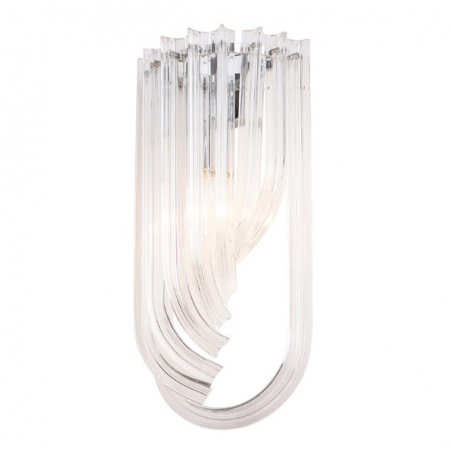 Promotii - Aplica perete lux transparenta Devas 18x10x40 cm metal/sticla, W0230 - Maxlight