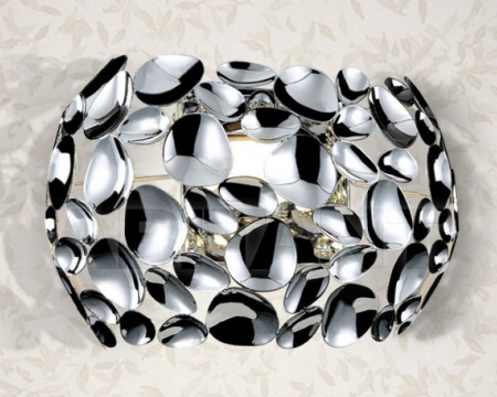 Aplica perete moderna Daria 32x19 cm, metal auriu rose/crom/alb, 266782N - Schuller [6]