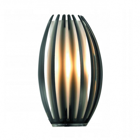 Aplice LED - Aplica perete moderna Elmo, sticla fumurie/acril, AZ 0092 - Azzardo