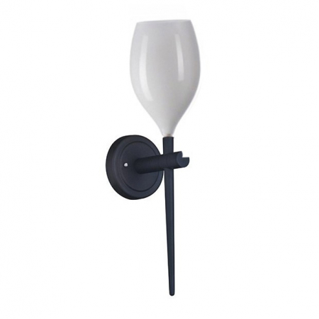 Aplice LED - Aplica perete moderna stil minimalist Garnet, diverse culori, suport metalic negru, AZ 0099 - Azzardo