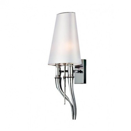 Aplica perete neagra/alba Ester 63x24 cm, elemente metal crom, AZ 0087 - Azzardo [1]