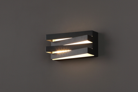 Aplica perete neagra iluminare LED Konji 21x10x9 cm metal/acril, W0178 - Maxlight [1]