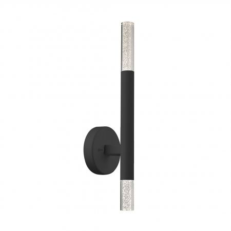 Aplice LED - Aplica perete verticala neagra stil minimalist ONE 45 cm, forma tub, 003064-019212 - Zumaline