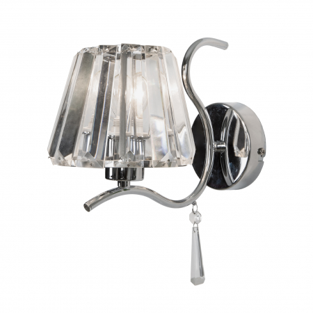 Promotii - Aplica perete crom PARIA abajur transparent tip cristal, 003064-009175 - Zumaline