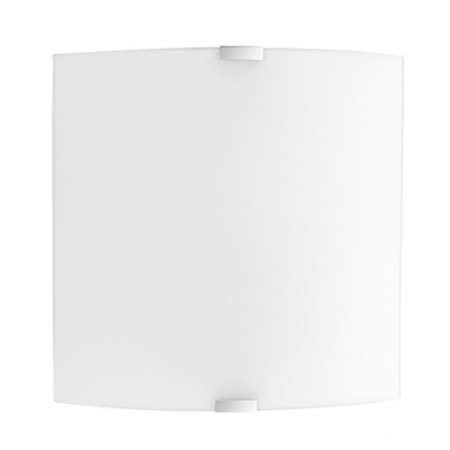 Promotii - Aplica perete patrata alba Alesia, 26x26 cm, din sticla, 600404 - Novaluce