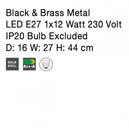 Aplica perete premium neagra ajustabila Heli, din metal, 9420850 - Novaluce [9]